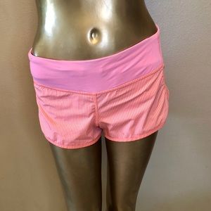 Lululemon Run Speed shorts in orange sz 4